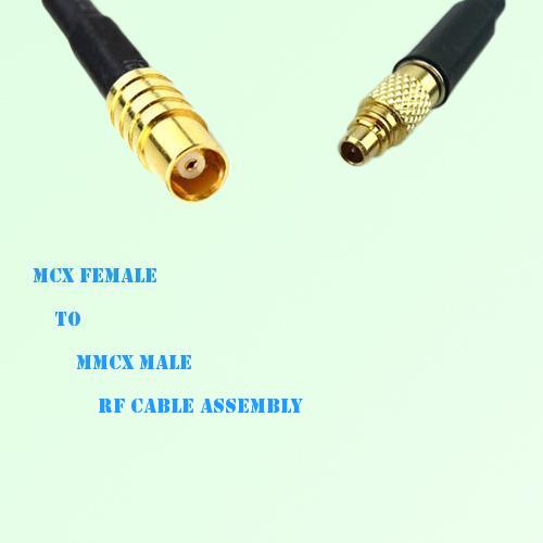 MCX Female to MMCX Male RF Cable Assembly MCX Female to MMCX Male RF Cable Assembly