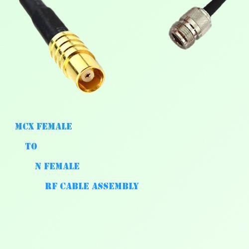 MCX Female to N Female RF Cable Assembly