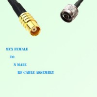 MCX Female to N Male RF Cable Assembly