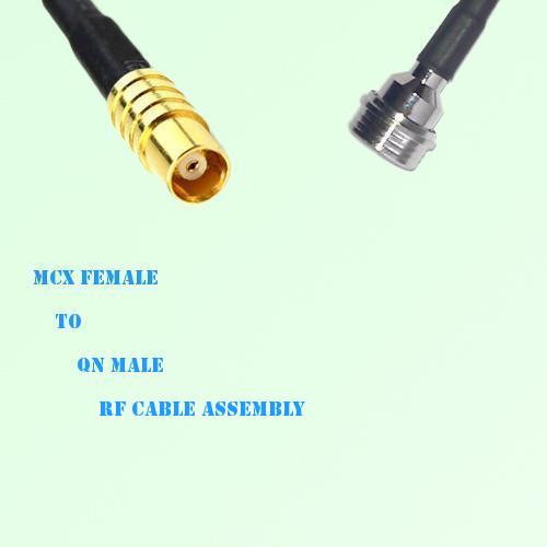 MCX Female to QN Male RF Cable Assembly