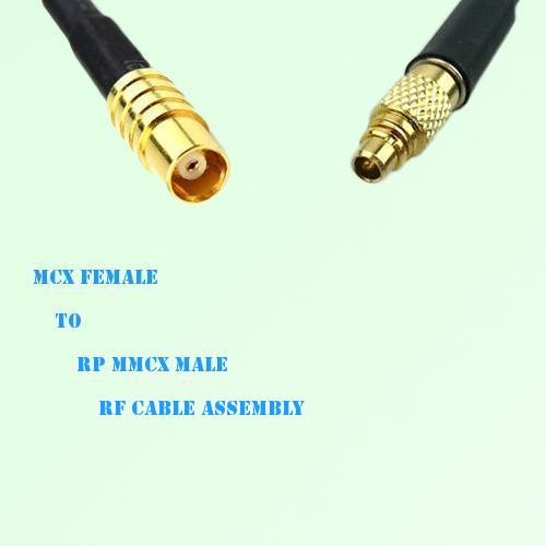 MCX Female to RP MMCX Male RF Cable Assembly