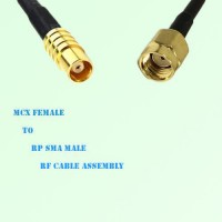 MCX Female to RP SMA Male RF Cable Assembly