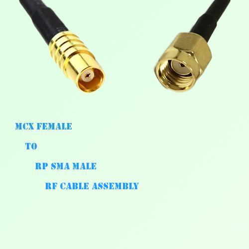 MCX Female to RP SMA Male RF Cable Assembly MCX Female to RP SMA Male RF Cable Assembly