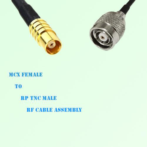 MCX Female to RP TNC Male RF Cable Assembly MCX Female to RP TNC Male RF Cable Assembly