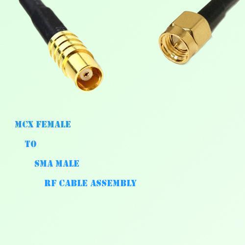 MCX Female to SMA Male RF Cable Assembly