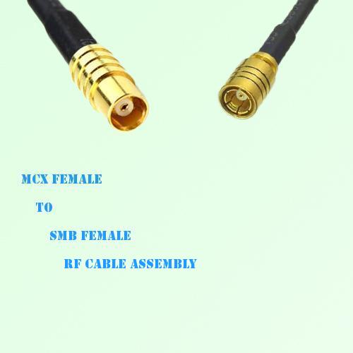 MCX Female to SMB Female RF Cable Assembly MCX Female to SMB Female RF Cable Assembly