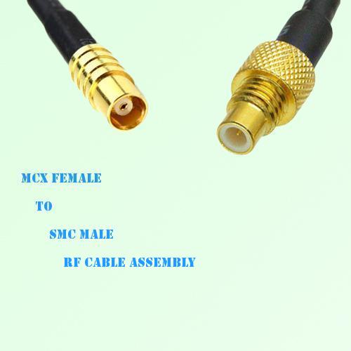 MCX Female to SMC Male RF Cable Assembly