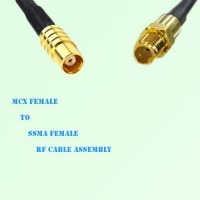 MCX Female to SSMA Female RF Cable Assembly