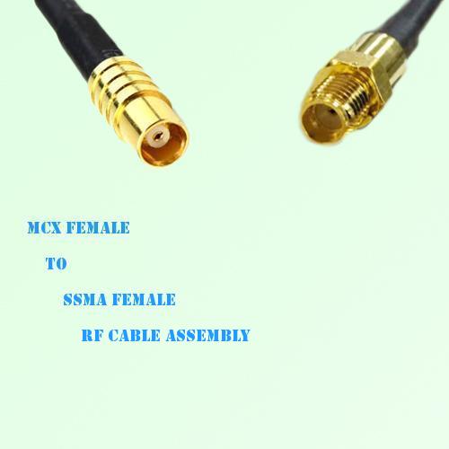 MCX Female to SSMA Female RF Cable Assembly