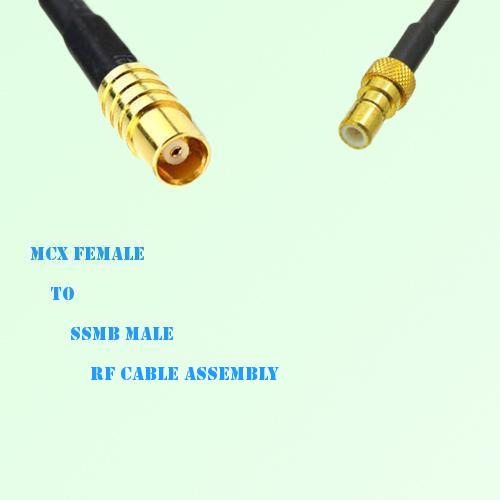 MCX Female to SSMB Male RF Cable Assembly