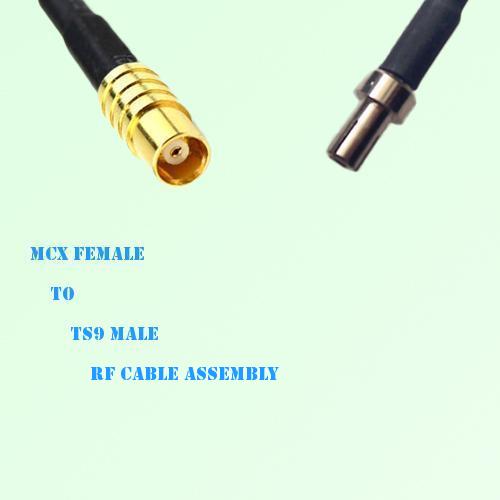 MCX Female to TS9 Male RF Cable Assembly
