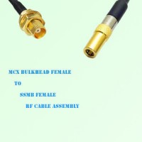 MCX Bulkhead Female to SSMB Female RF Cable Assembly