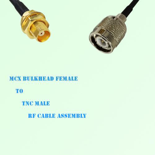 MCX Bulkhead Female to TNC Male RF Cable Assembly