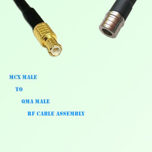 MCX Male to QMA Male RF Cable Assembly