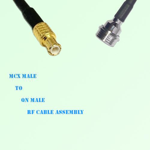 MCX Male to QN Male RF Cable Assembly