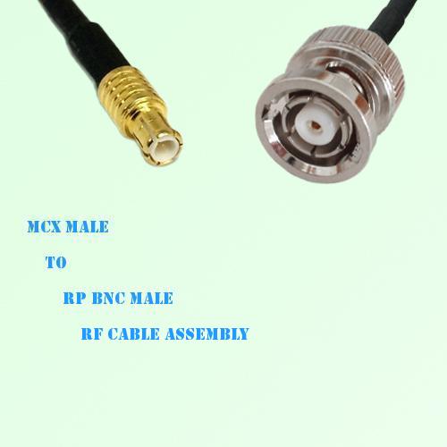 MCX Male to RP BNC Male RF Cable Assembly