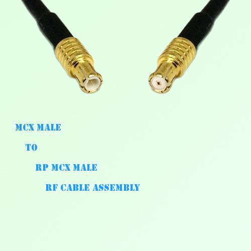 MCX Male to RP MCX Male RF Cable Assembly