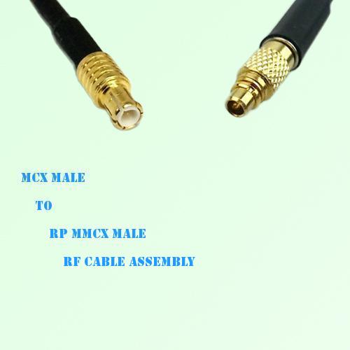 MCX Male to RP MMCX Male RF Cable Assembly
