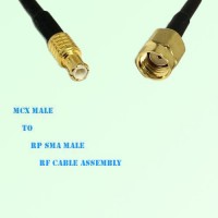 MCX Male to RP SMA Male RF Cable Assembly