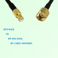 MCX Male to RP SMA Male RF Cable Assembly MCX Male to RP SMA Male RF Cable Assembly