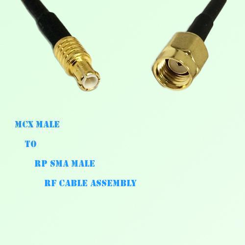MCX Male to RP SMA Male RF Cable Assembly MCX Male to RP SMA Male RF Cable Assembly
