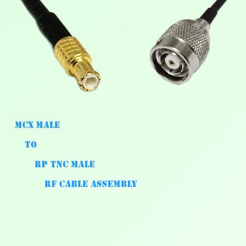 MCX Male to RP TNC Male RF Cable Assembly MCX Male to RP TNC Male RF Cable Assembly