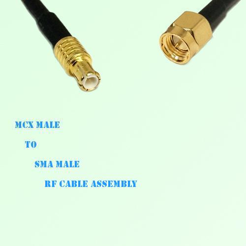 MCX Male to SMA Male RF Cable Assembly