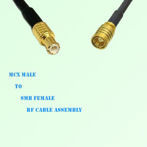 MCX Male to SMB Female RF Cable Assembly