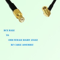 MCX Male to SMB Female Right Angle RF Cable Assembly MCX Male to SMB Female Right Angle RF Cable Assembly