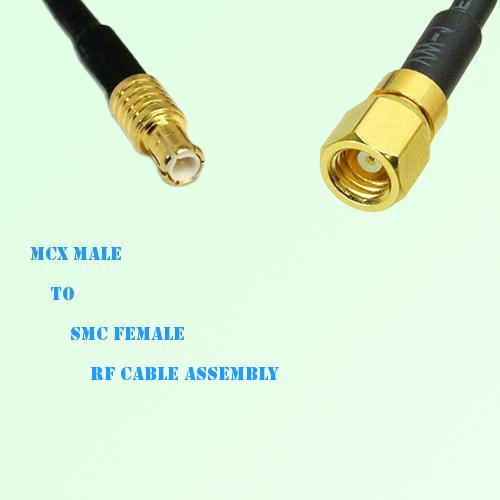 MCX Male to SMC Female RF Cable Assembly
