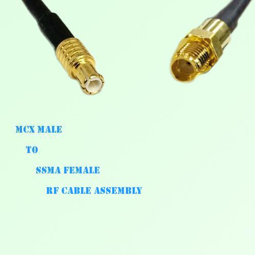 MCX Male to SSMA Female RF Cable Assembly