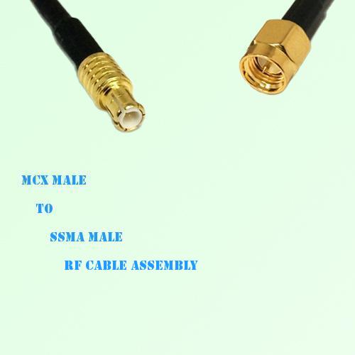 MCX Male to SSMA Male RF Cable Assembly