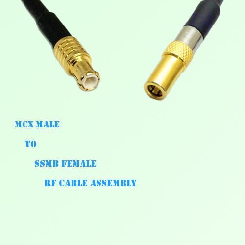 MCX Male to SSMB Female RF Cable Assembly