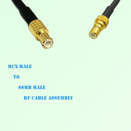MCX Male to SSMB Male RF Cable Assembly