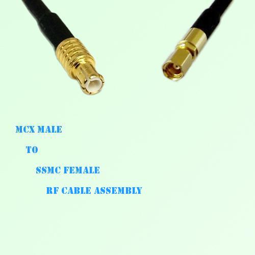 MCX Male to SSMC Female RF Cable Assembly