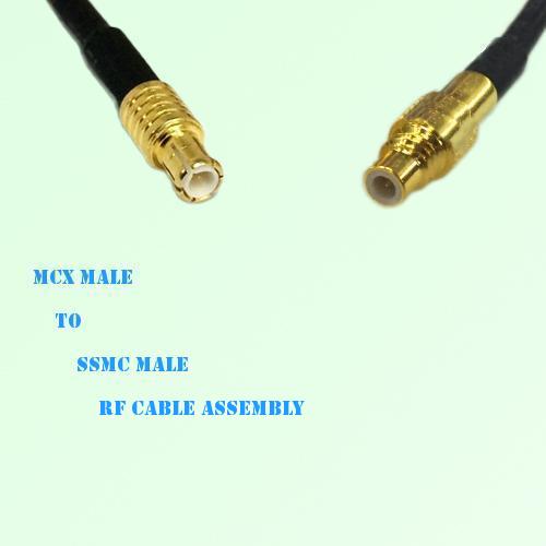 MCX Male to SSMC Male RF Cable Assembly