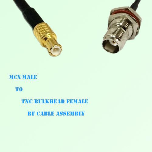 MCX Male to TNC Bulkhead Female RF Cable Assembly