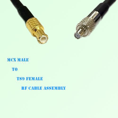 MCX Male to TS9 Female RF Cable Assembly