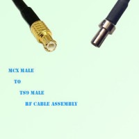 MCX Male to TS9 Male RF Cable Assembly