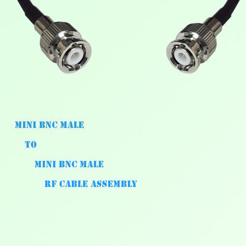 Mini BNC Male to Mini BNC Male RF Cable Assembly Mini BNC Male to Mini BNC Male RF Cable Assembly