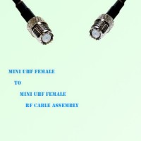 Mini UHF Female to Mini UHF Female RF Cable Assembly Mini UHF Female to Mini UHF Female RF Cable Assembly
