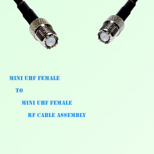 Mini UHF Female to Mini UHF Female RF Cable Assembly