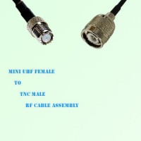 Mini UHF Female to TNC Male RF Cable Assembly Mini UHF Female to TNC Male RF Cable Assembly