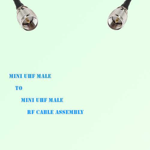 Mini UHF Male to Mini UHF Male RF Cable Assembly