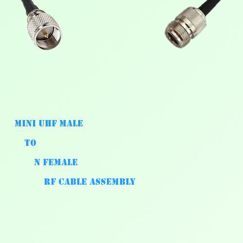 Mini UHF Male to N Female RF Cable Assembly Mini UHF Male to N Female RF Cable Assembly