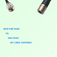 Mini UHF Male to QMA Male RF Cable Assembly Mini UHF Male to QMA Male RF Cable Assembly