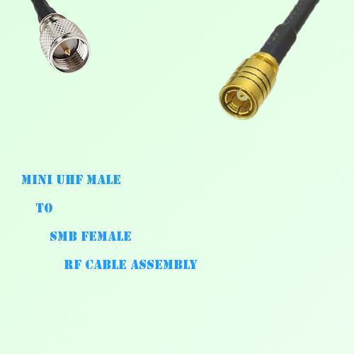 Mini UHF Male to SMB Female RF Cable Assembly Mini UHF Male to SMB Female RF Cable Assembly