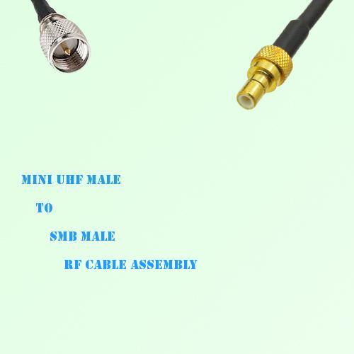 Mini UHF Male to SMB Male RF Cable Assembly
