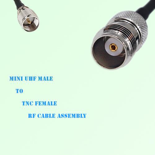 Mini UHF Male to TNC Female RF Cable Assembly
