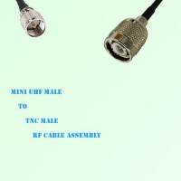 Mini UHF Male to TNC Male RF Cable Assembly Mini UHF Male to TNC Male RF Cable Assembly
